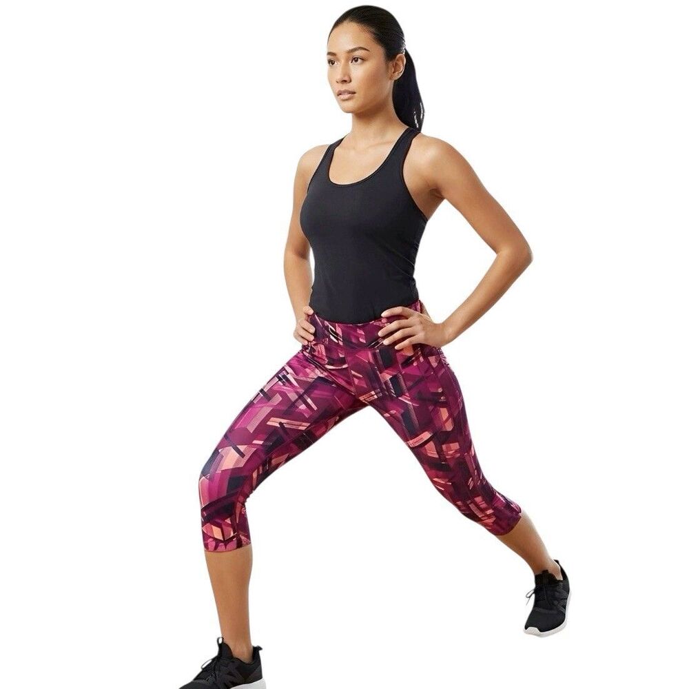 Xersion Womens Leggings Sz Small Activewear Pants Capri Gym Workout High Rise